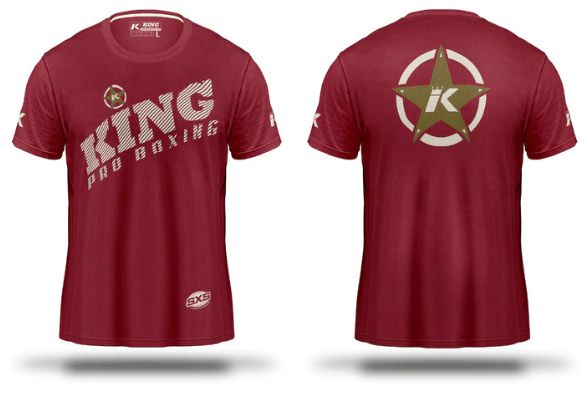 King Pro Boxing キングプロボクシング Tシャツ KPB ビンテージ ワインレッド　